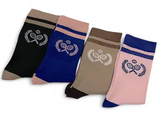 Pack 6 pares calcetines algodón pádel mujer