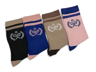 Pack 6 pares calcetines algodón pádel mujer