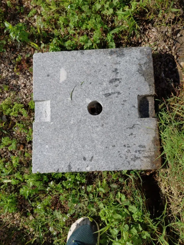 Base de sombrilla de granito