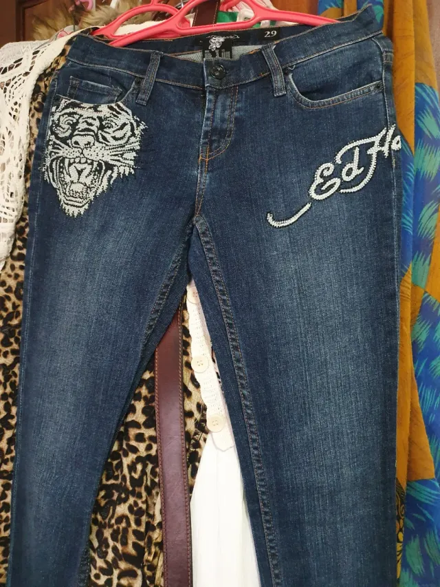 Jeans Ed Hardy Azules
