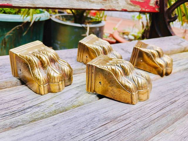 4 Patas Garra León Mueble Vintage