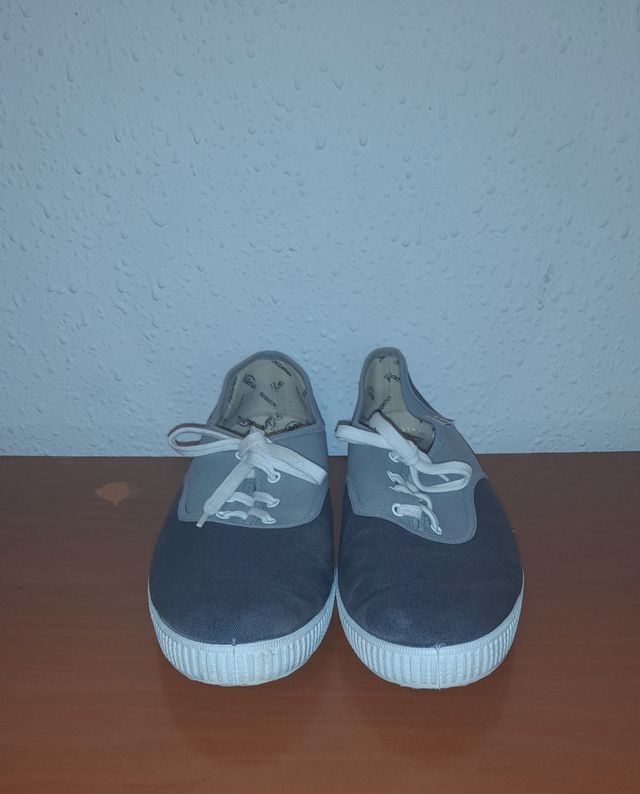 Zapatillas Victoria Talla 45 Azul/Gris
