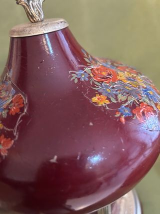 CARILLON PORTASIGARETTE REUGE VINTAGE CERAMICA