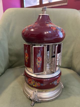 CARILLON PORTASIGARETTE REUGE VINTAGE CERAMICA