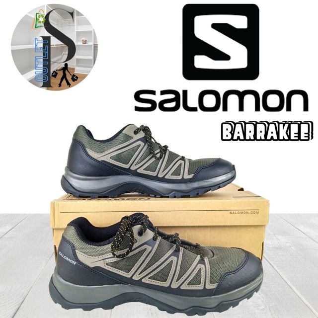 Zapatillas Senderismo Salomon Barrakee Negro/Verde