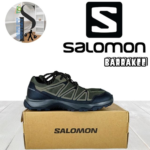 Zapatillas Senderismo Salomon Barrakee Negro/Verde