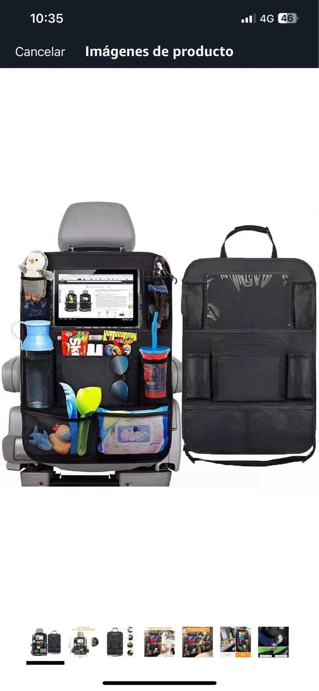 Organizzatori per auto da portare con sé multitasche tel.