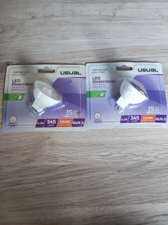 2x Focos LED Direccional USUAL GU5.3 5.2W