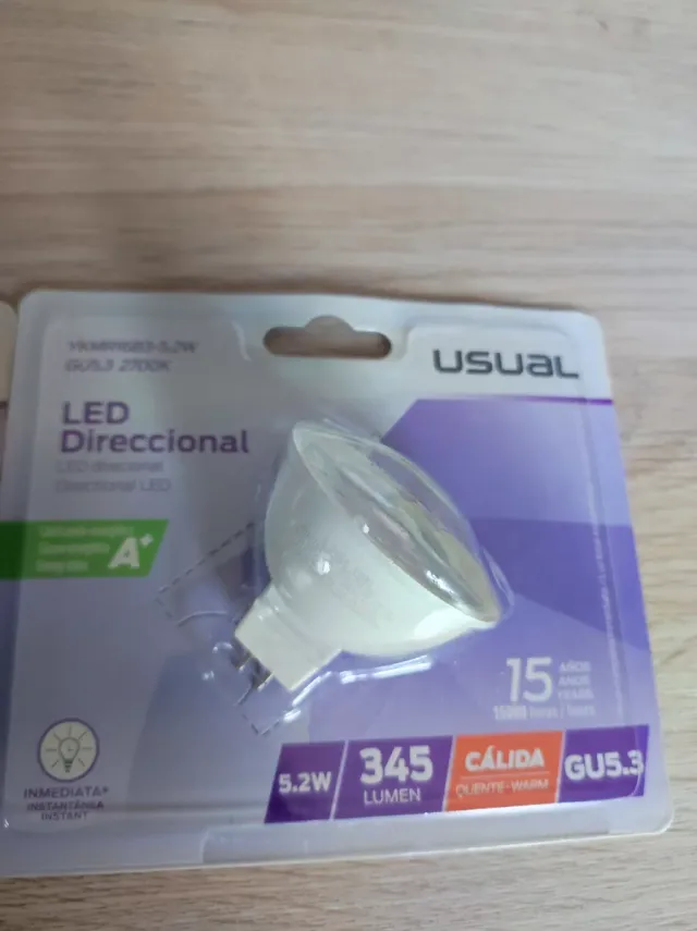 2x Focos LED Direccional USUAL GU5.3 5.2W