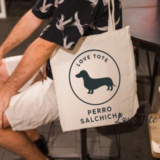 Tote Bag Salchicha Personalizada con Nombre