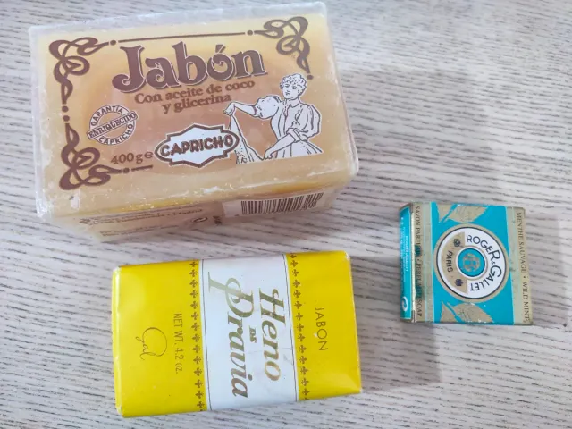 Lote 3pastillas jabón vintage. Nuevas
