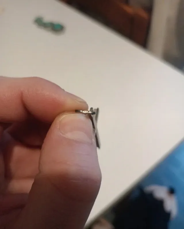 Argento 925 Vintage ciondolo a croce peso 3,10g