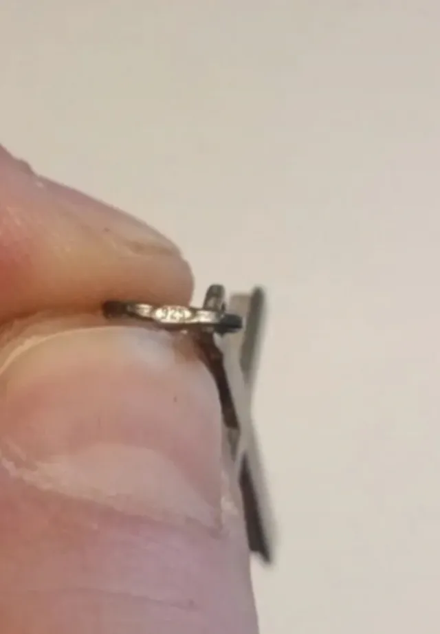 Argento 925 Vintage ciondolo a croce peso 3,10g