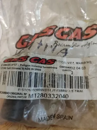 Piezas Motor GasGas Recambio Original