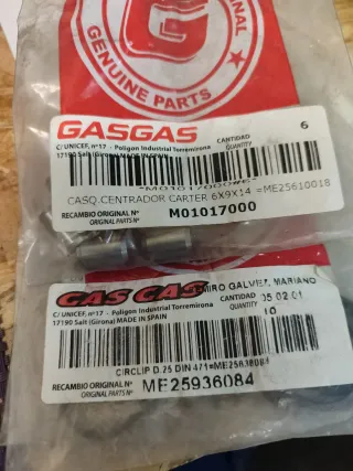 Piezas Motor GasGas Recambio Original