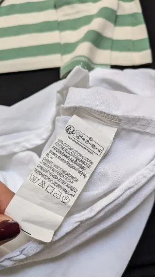 Set 2 magliette neonato a manica lunga