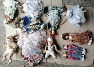 Bambole ceramica da collezione. 9 euro ciascuna