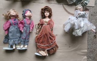 Bambole ceramica da collezione. 9 euro ciascuna