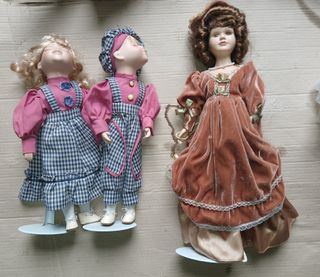 Bambole ceramica da collezione. 9 euro ciascuna