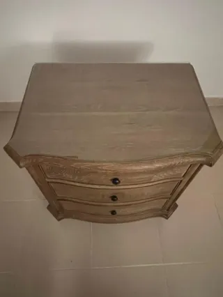 Mesilla de noche roble macizo