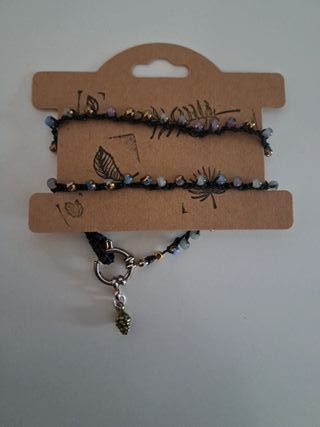 Collana uncinetto e perline