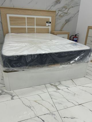 CANAPÉ ABATIBLE + COLCHON VISCO 135 Y 150 NUEVO