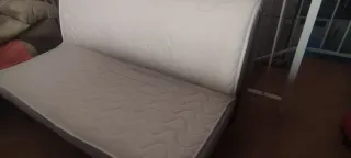 Sofá Chaiselong Beige y Sofá Cama 135cm