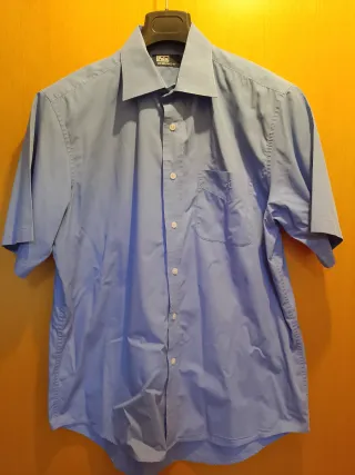 Camicia uomo Polo manica corta blu