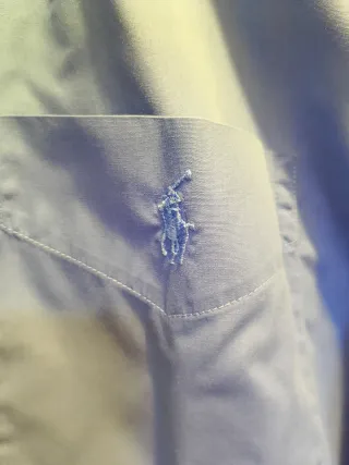 Camicia uomo Polo manica corta blu