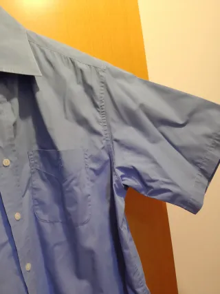 Camicia uomo Polo manica corta blu