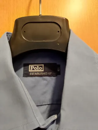 Camicia uomo Polo manica corta blu