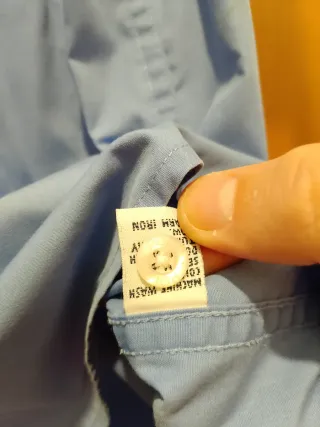 Camicia uomo Polo manica corta blu