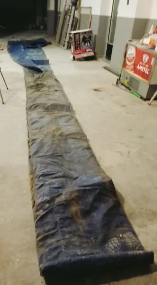 Lona de camión azul