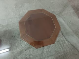 Mesa cristal y 6 sillas madera