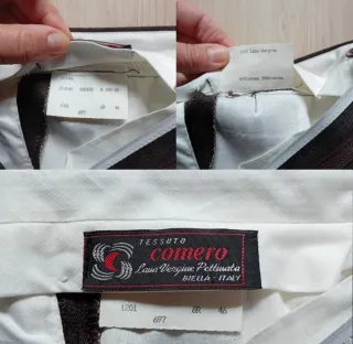 Pantaloni uomo sartoriali Comero in Lana Vergine