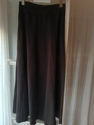 Falda larga Mango T.S Marrón chocolate