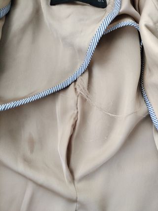 Gabardina Zara Beige Mujer