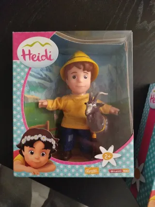 Muñeco Heidi con cabra Famosa Studio 100
