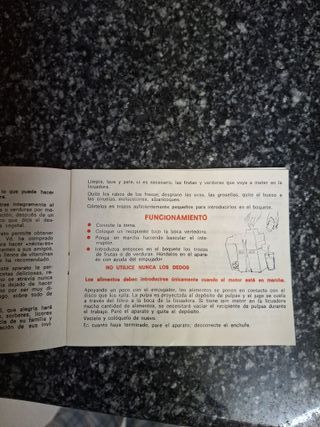 Licuadora Moulinex Centrifugeuse n2 Retro