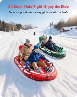 Trineo Inflable QPAU 2 Personas Asas+Respaldo NUEV