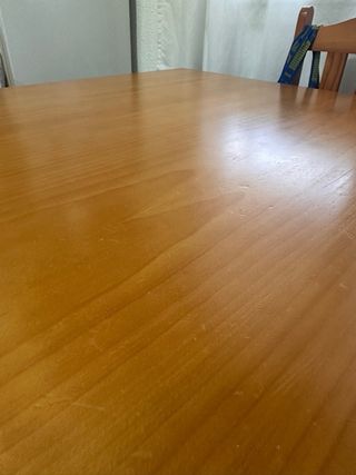 Mesa extensible de comedor de pino macizo