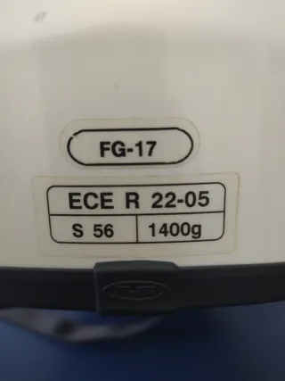 Casco Moto Blanco Talla S