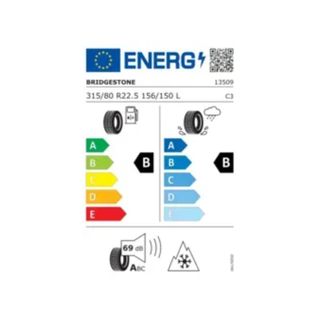 Neumático Camión Bridgestone 315/80R22.5 156L154M