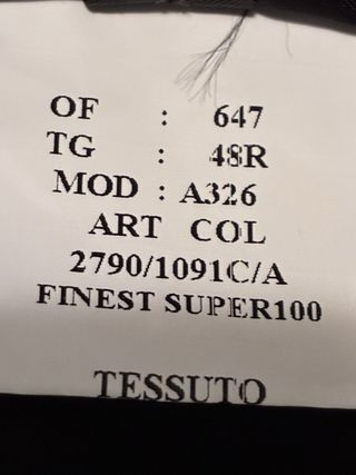 Abito completo Sergio Cipriani