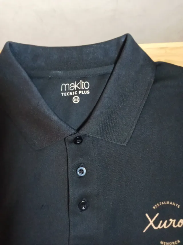 Polo Negro Makito Talla M