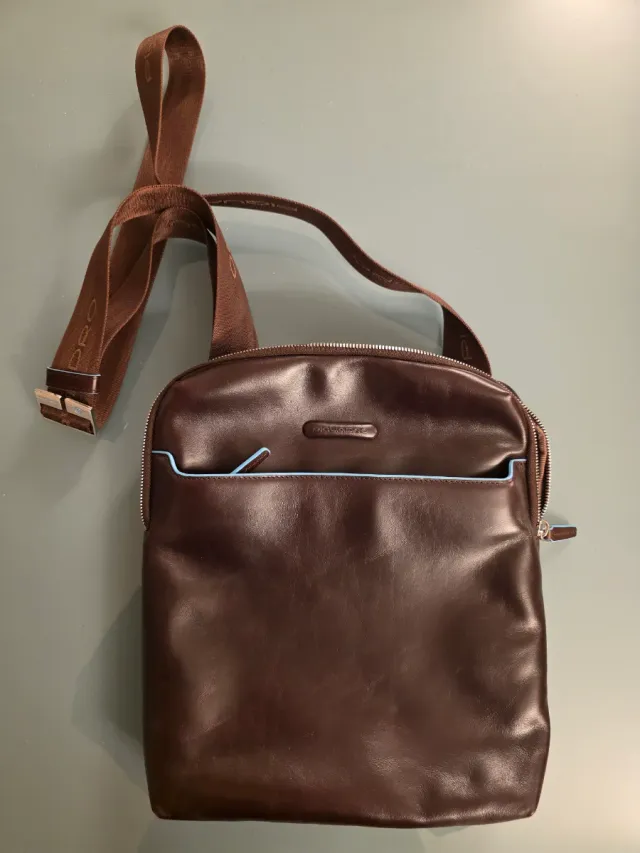 Borsello Piquadro Pelle Marrone