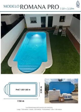 Piscinas de poliéster modelos grandes