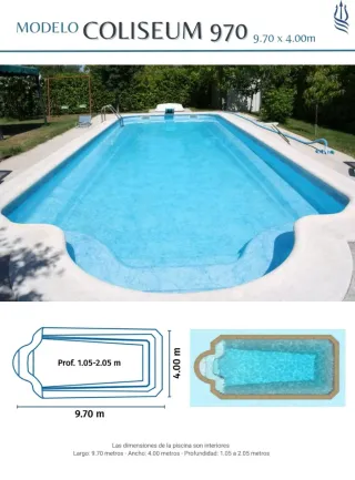 Piscinas de poliéster modelos grandes