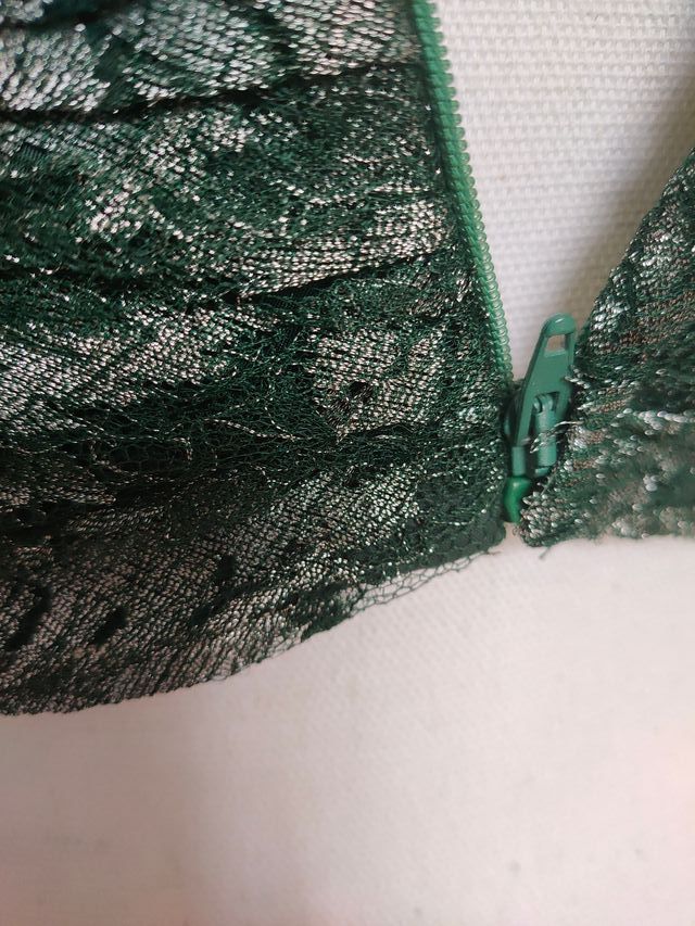 Bustino Ungaro pizzo alta moda verde