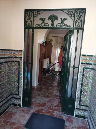 Puerta Hierro Forjado con Cristal